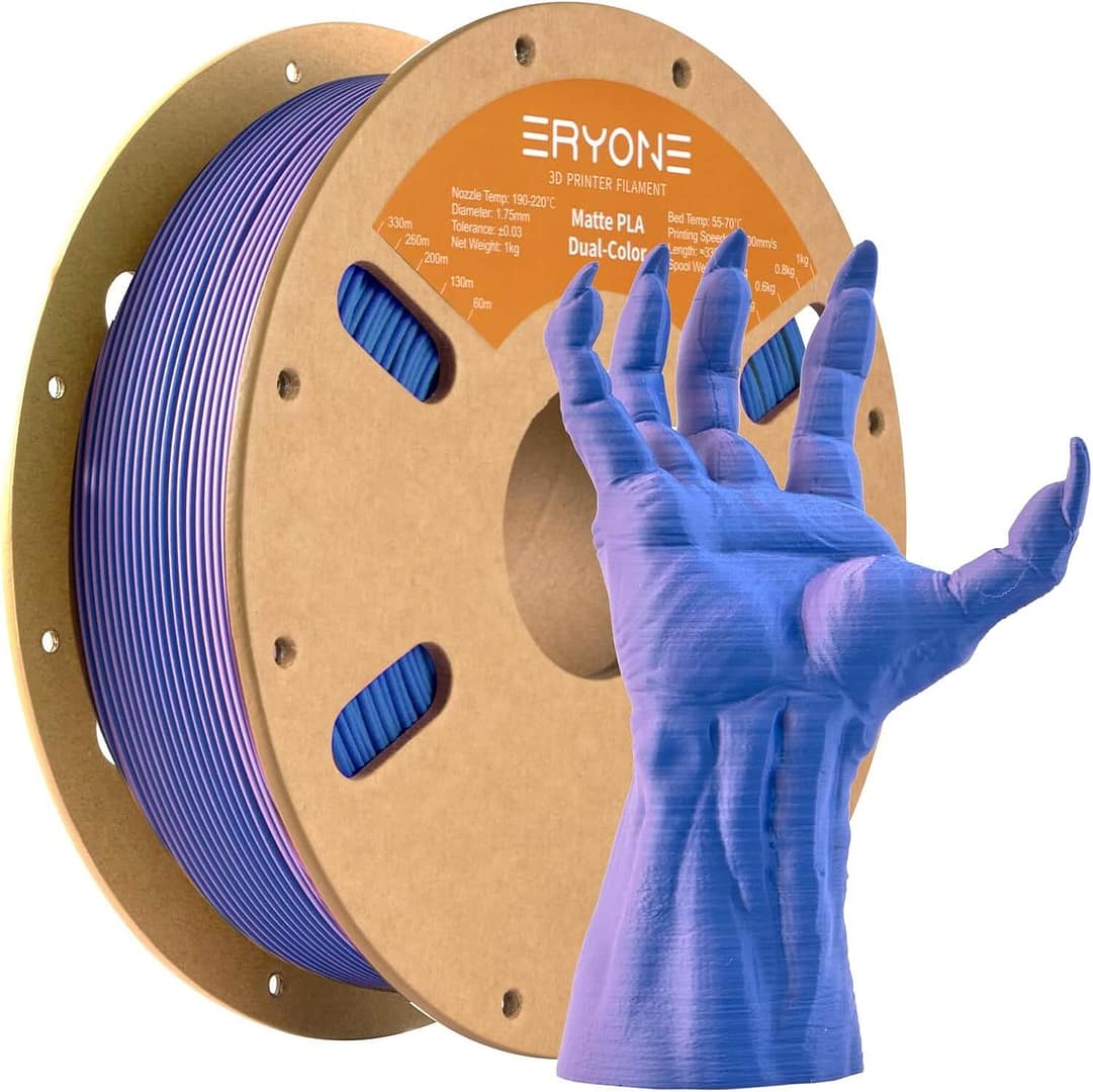 Eryone Kétszínű Matt PLA Kék&Lila - 1.75mm 1kg 1 Eryone Kétszínű Matt PLA Kék&Lila - 1.75mm 1kg