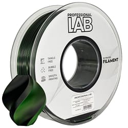 Prof. Lab Kétszínű Fényes PLA Fekete&Zöld - 1.75mm 1kg